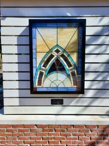 Steeple stained glass